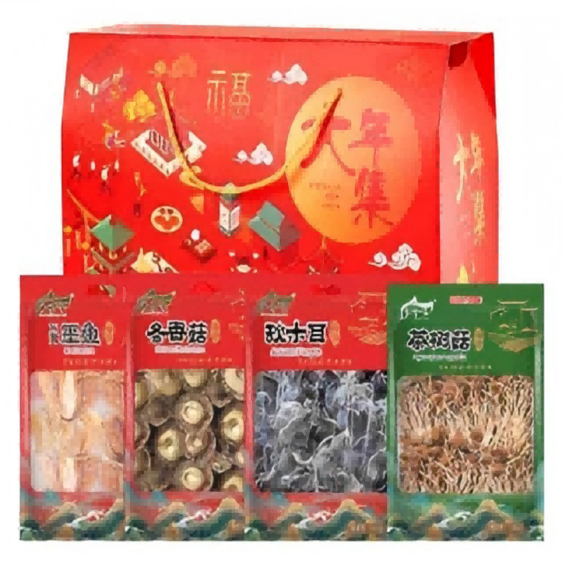 乡珍味（XIANGZHENWEI） 大年集 干货礼盒 1100g （单位：盒）