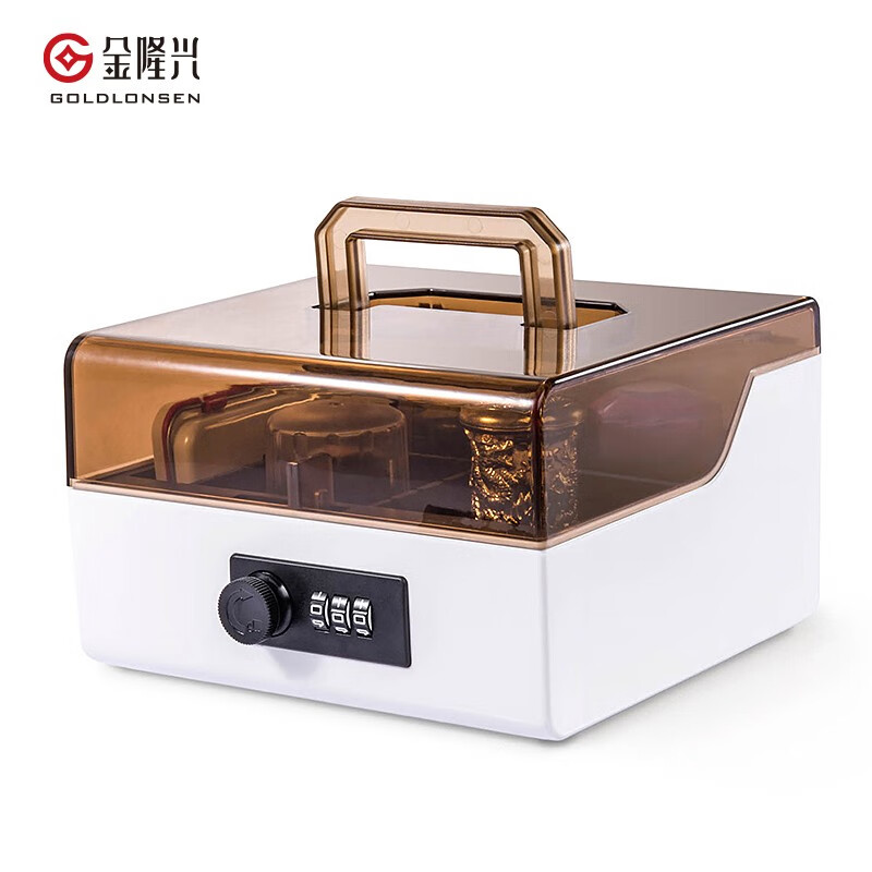 金隆兴 B8056 印章箱 46.8*17.8*10.2cm （单位：个）  白咖