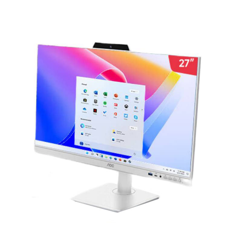 AOC 美人鱼A27838 Pro 台式机电脑 27英寸 （单位：台） i5-13420H 16GB 1T WIFI6 摄像头无线键鼠 白色