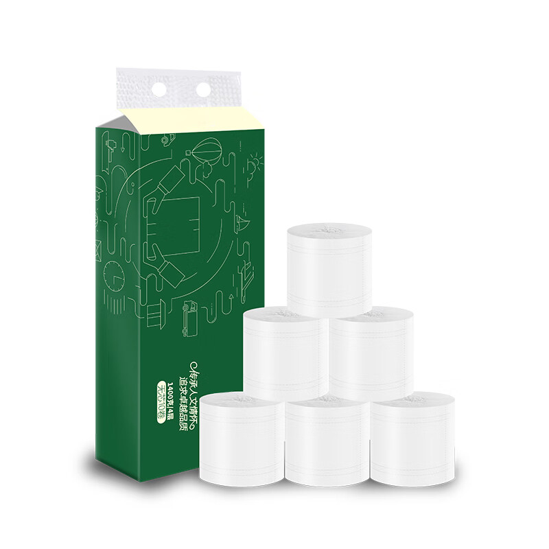 熙布集 DZ0024 无芯卷纸 4层*140g/卷 10卷/提 （单位：提）  