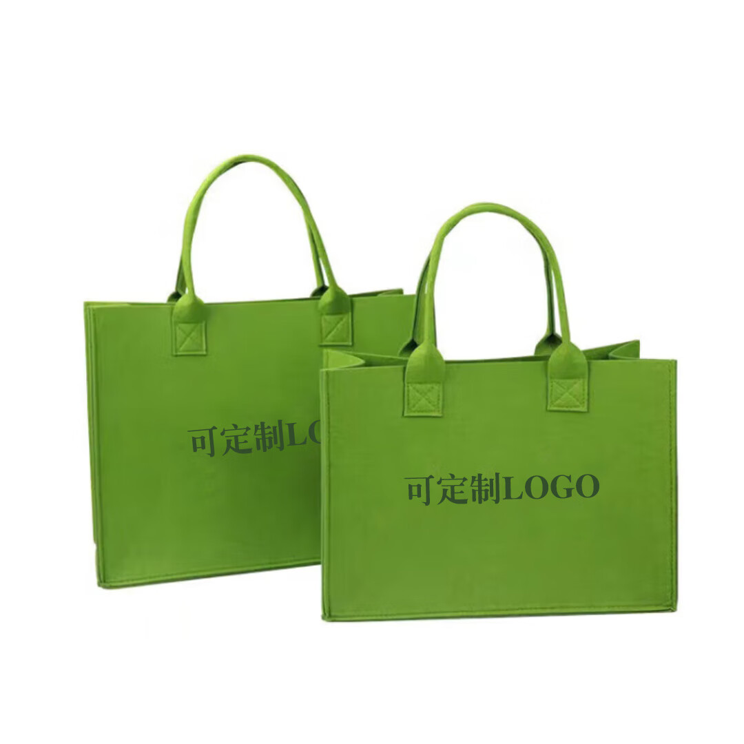 熙布集 DZ0023 可定制毛毡手提袋 30*30*15cm （单位：个） 可定制logo 500个起订 颜色随机发货