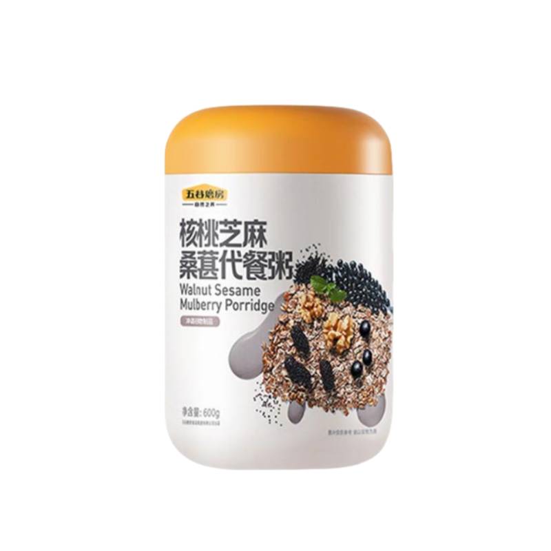 五谷磨房 核桃芝麻 桑葚代餐粥 546g （单位：罐）  