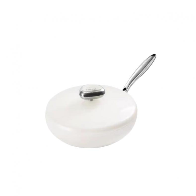 温仑山（VELOSAN） VE1110 鹅卵石煎锅 26cm （单位：个）  白色