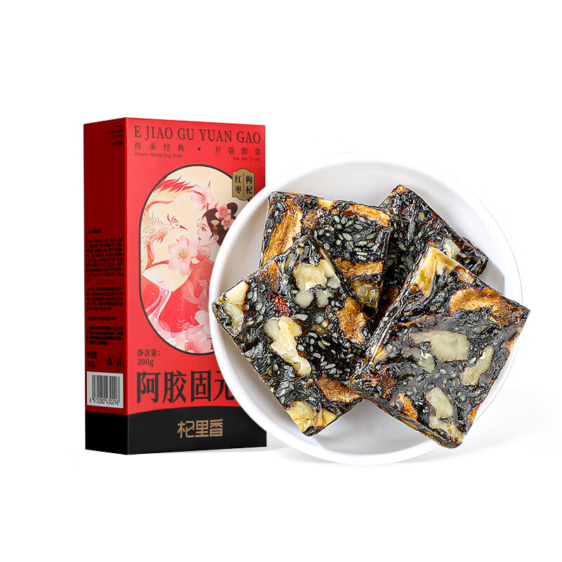 杞里香（Qi Li Xiang） 红枣枸杞味 阿胶固元糕 300g （单位：盒）  
