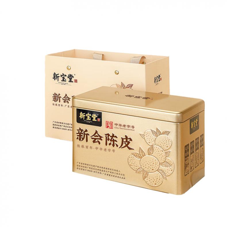新宝堂 10年 新会陈皮 金罐礼盒 105克 （单位：盒）  