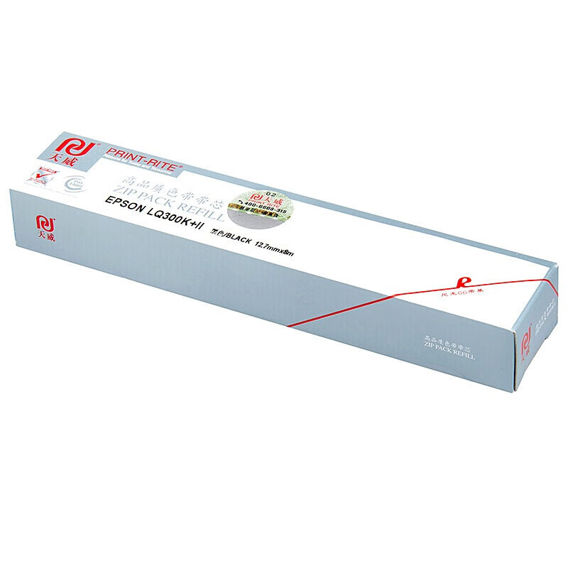 天威（PrintRite） LQ300K+II 色带芯 标准专业装 右扭 12.7mm*8m （单位：个） 适用爱普生 LQ200/300K/300K+ 黑色