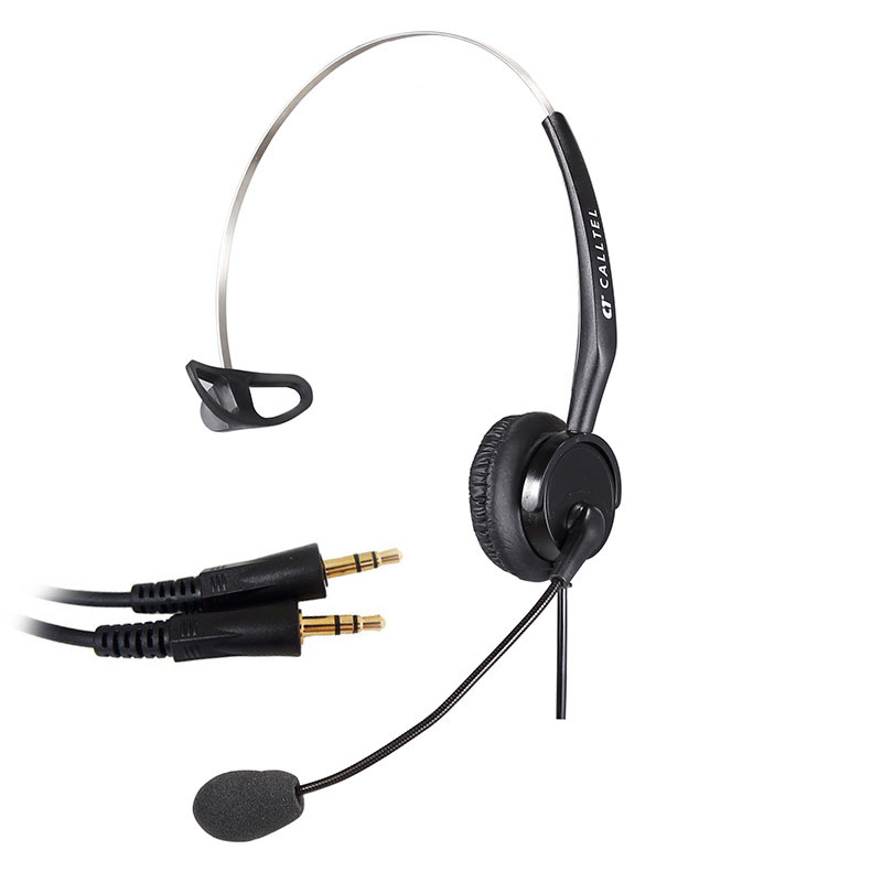 科特尔得龙（CALLTEL） T400 头戴式话务耳机 单耳 3.5mm双插头 （单位：个） 适用双插孔电脑 