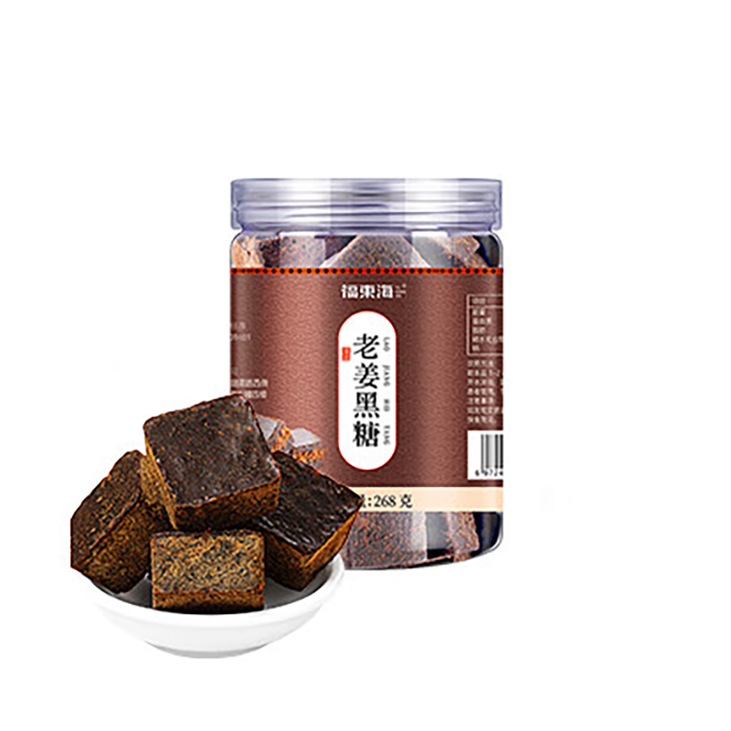 福东海 甘蔗糖 老姜黑糖 268克 （单位：瓶） 包装随机 