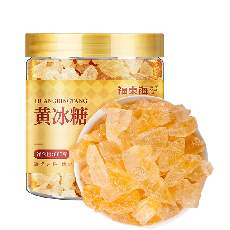 福东海 中颗粒 黄冰糖 600克 （单位：瓶）  