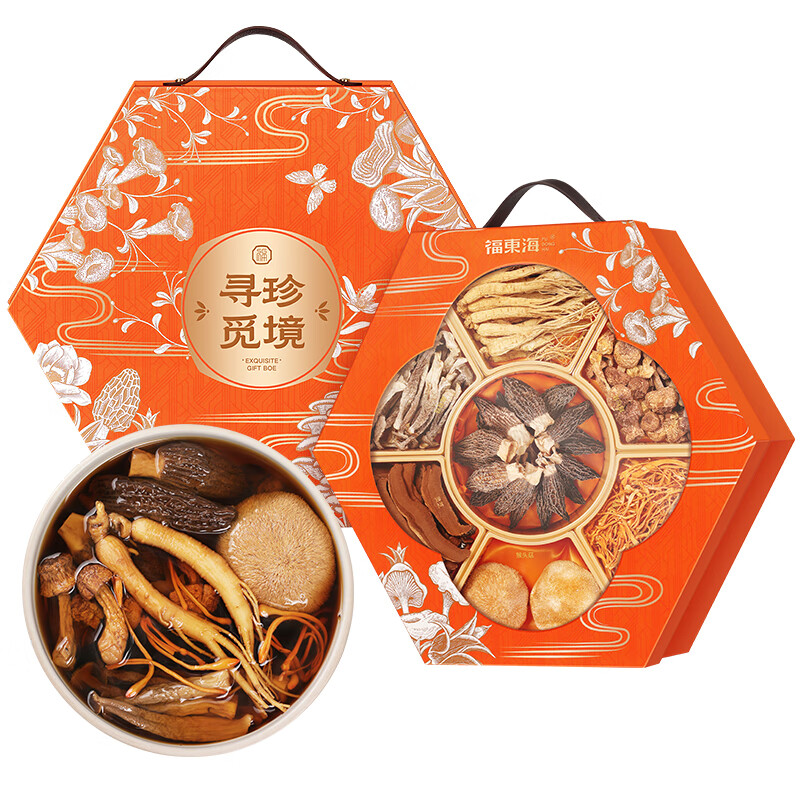 福东海 寻珍觅境 七拼礼盒-A 440克 （单位：盒）  