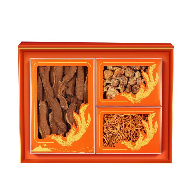 福东海 灵芝片姬松茸虫草花 三拼礼盒 200克 （单位：盒）  