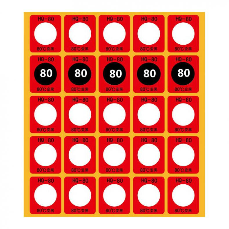 国产 80度 不可逆测温贴片 25片/张 20张/包 （单位：包）  