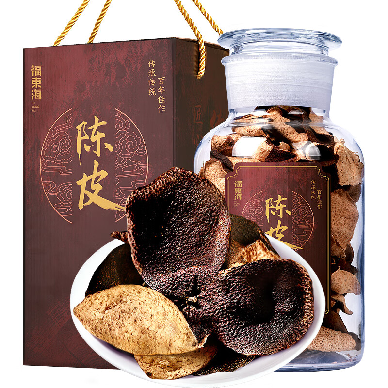 福东海 18年 陈皮 玻璃罐 250克 （单位：罐） 包装随机 