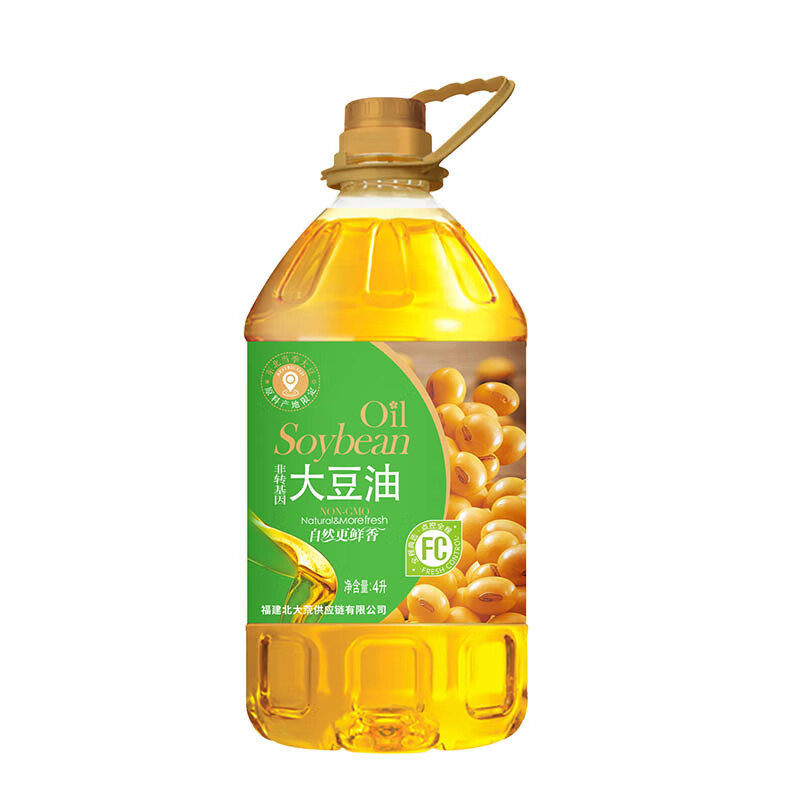 大荒金老农 非转基因 一级大豆油 4L （单位：桶）  