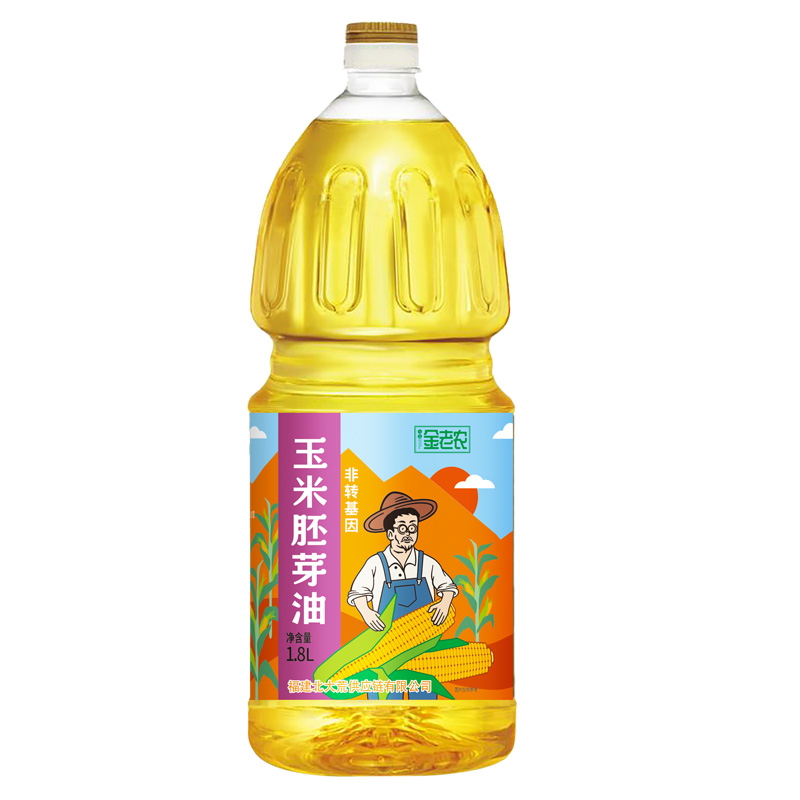 大荒金老农 非转基因 玉米胚芽油 1.8L （单位：桶）  