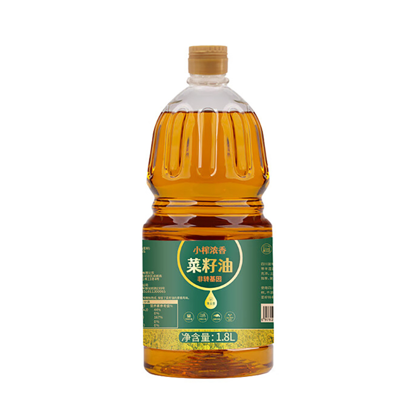 仙餐 锦云田 小榨浓香菜籽油 1.8L （单位：桶）  