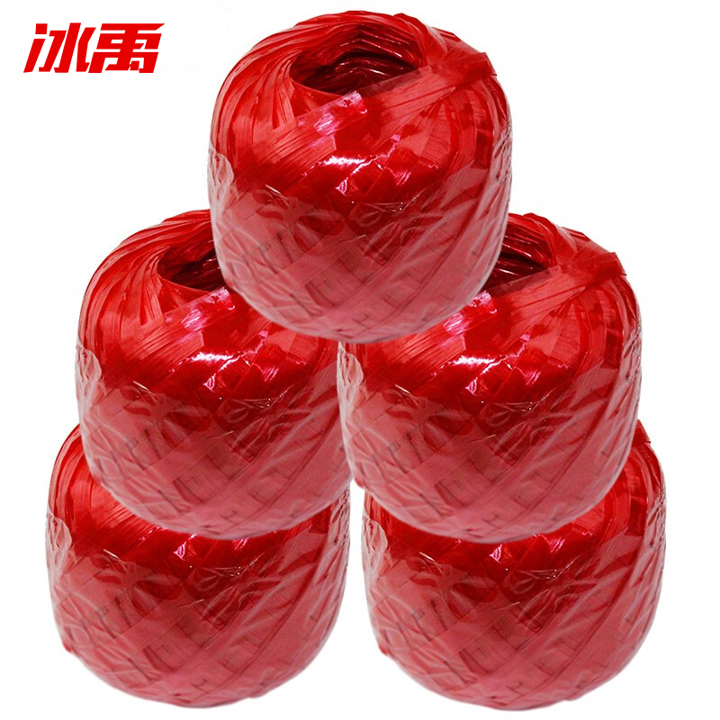 冰禹 BY-3041 捆扎绳 150克/卷 5卷/组 （单位：组）  红色