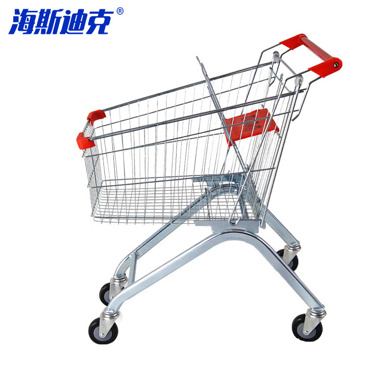 海斯迪克 HKCL-228 商场手推车 125L 电梯轮 （单位：个）  银白