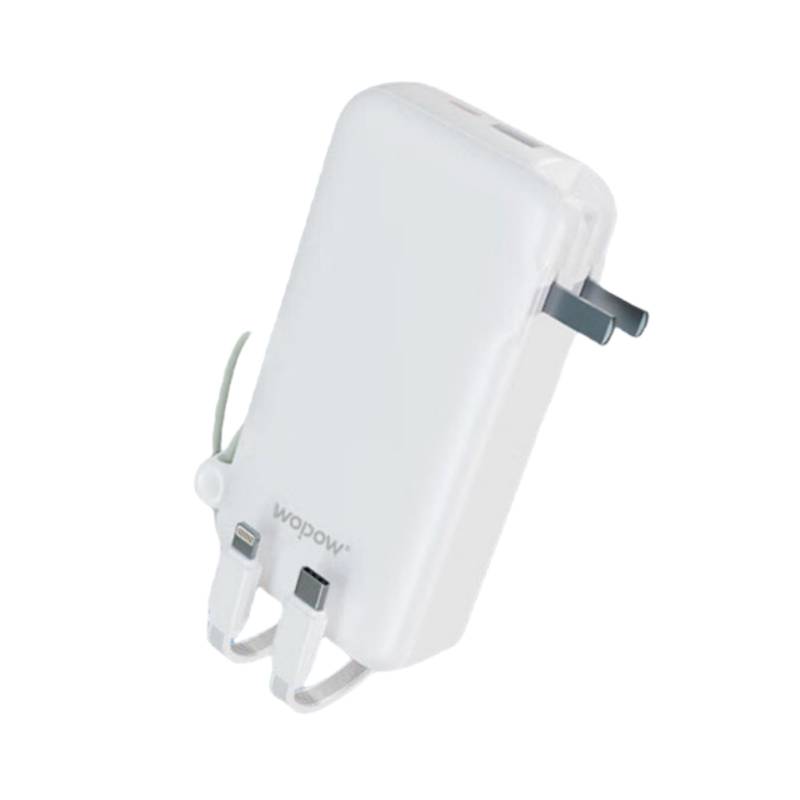 沃品（WOPOW） LQ07 AC充电器移动电源 10000mAh （单位：个）  白色