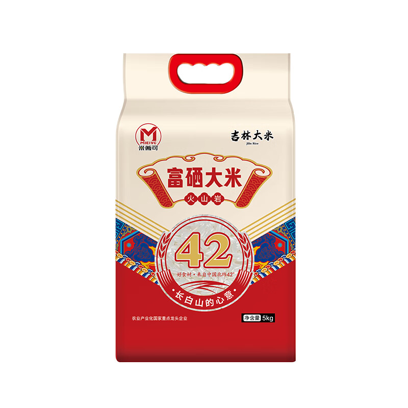 米薇可（MIEIVC） 吉林大米 富硒大米 5kg （单位：袋） 真空包装 