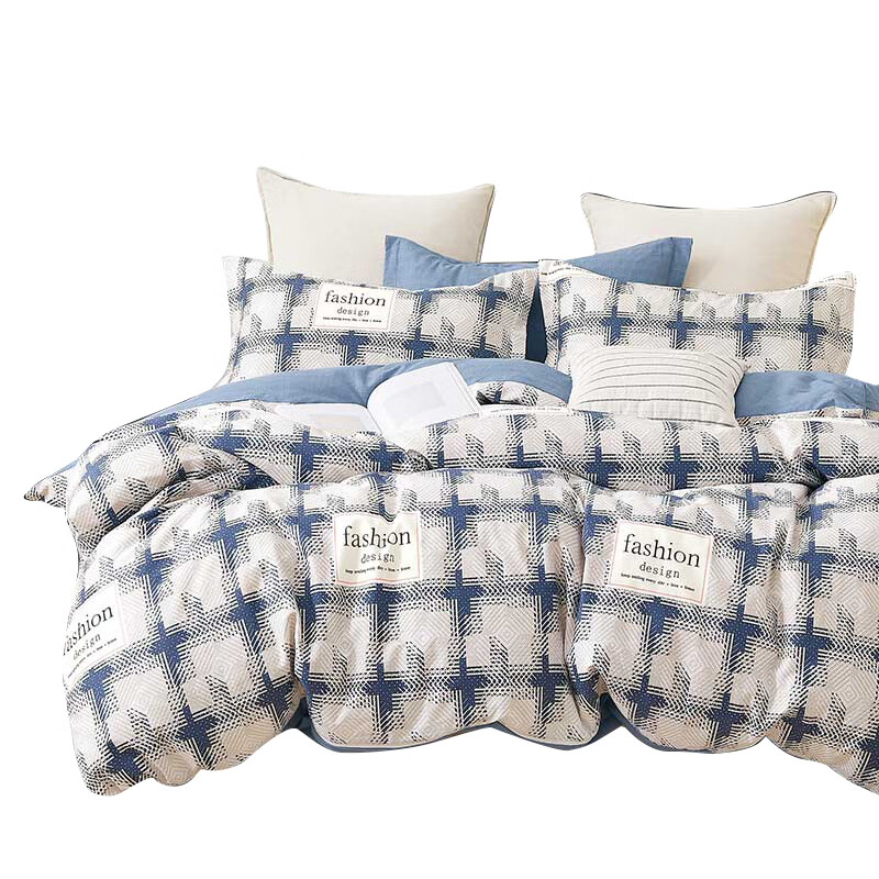 故园（homeshine） TG227055 宁优棉四件套 被套200*230cm+床单230*245cm+枕套*2 （单位：套）  颜色随机发货