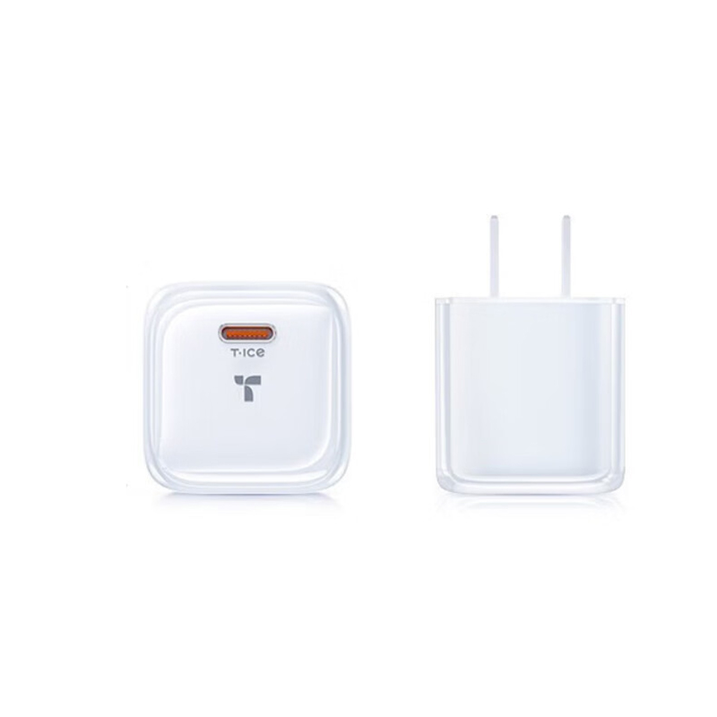 图拉斯 T23 小冰块充电器 1.68米双C线 30W/35W随机发货 （单位：套） 苹果16-15套装 冰透白