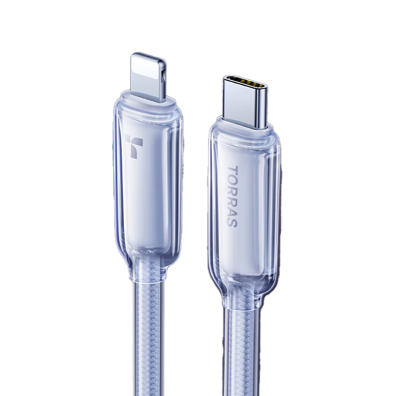图拉斯 小冰线系列 数据线 2.0M 20V/3A （单位：条） USB-C to USB-C 银白色