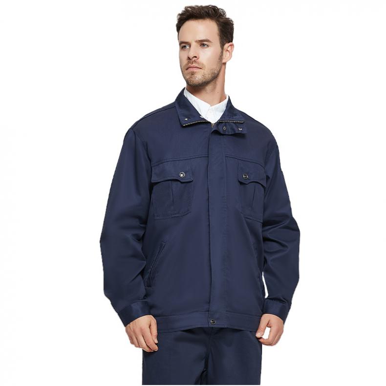 佰益BY BY-DF-7033 阻燃服套装 拉链款 尺码备注 （单位：套）  藏青色