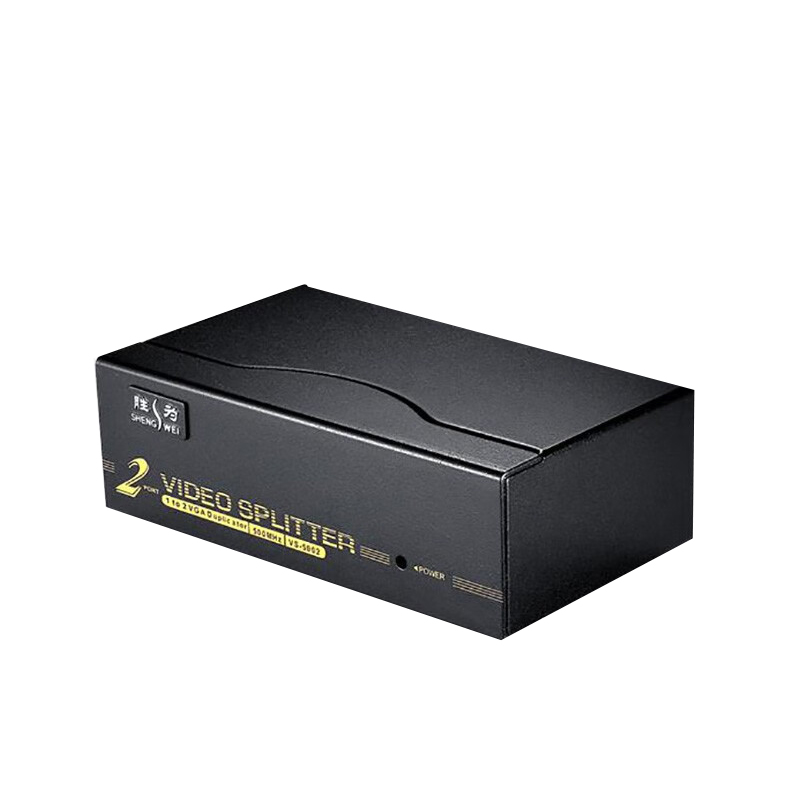 胜为（shengwei） VS-5002 VGA一分二分配器 2口 配原装线 （单位：个）  