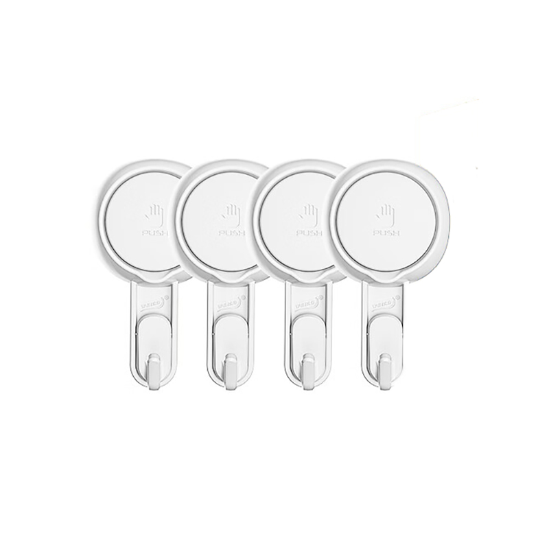 太力（TAILI） AW879 NICE吸盘长弯挂钩 4个/套 （单位：套）  