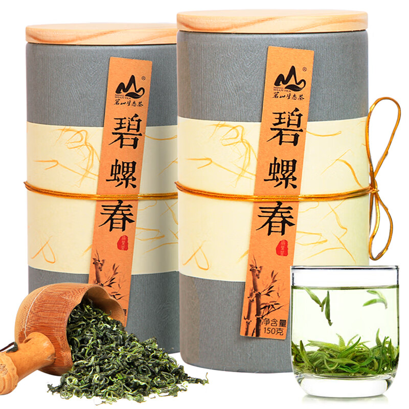 茗山生态茶（mingshanshengtaicha） 罐装 碧螺春 150g/罐 2罐/组 （单位：组）  
