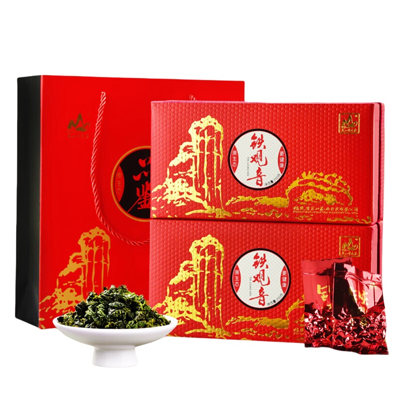 茗山生态茶（mingshanshengtaicha） 雅韵礼盒 铁观音 250g/盒 2盒/组 （单位：组）  