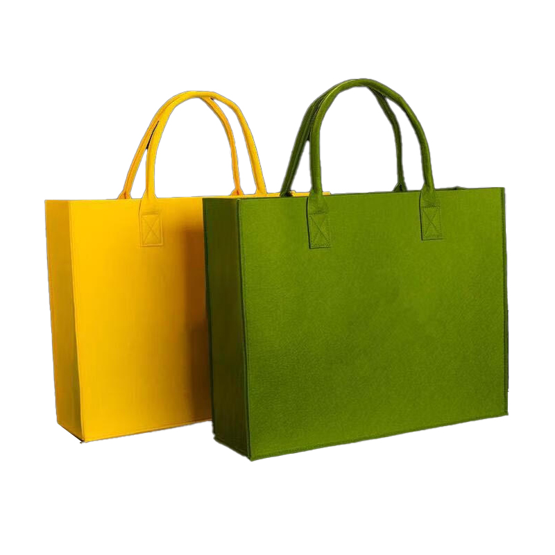 甠焓 QH-DM240110 加厚加大毛毡手提包 40*30*15cm （单位：个）  颜色随机发货