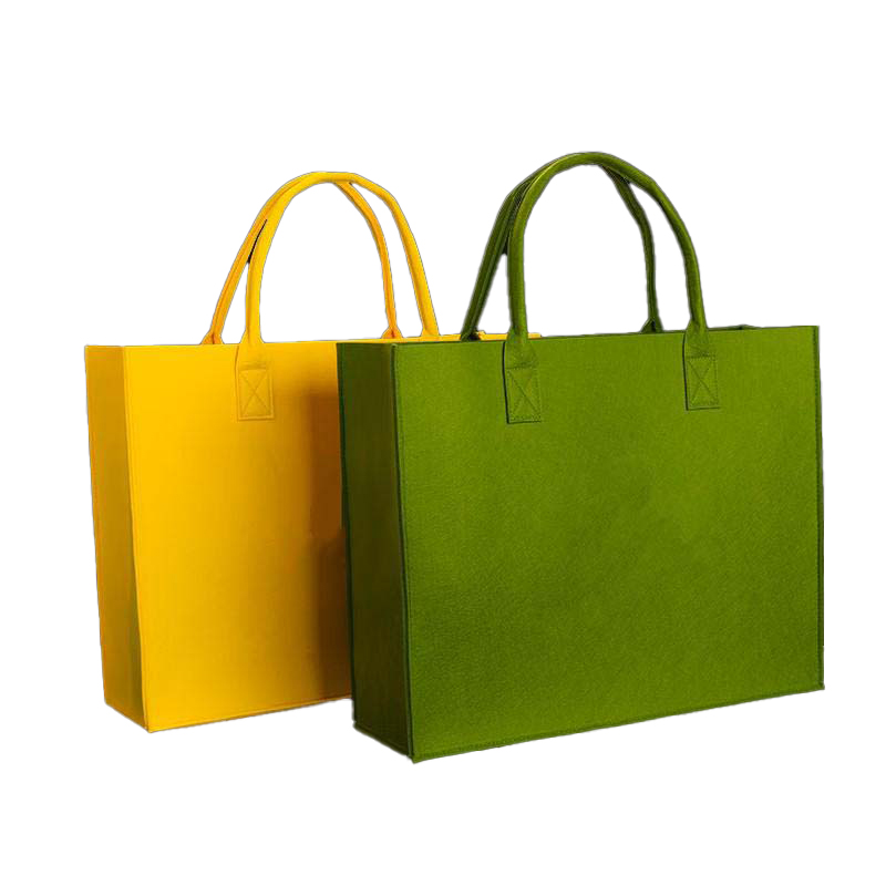 甠焓 QH-DM240210 加厚毛毡手提包 32*28*15cm （单位：个）  颜色随机发货