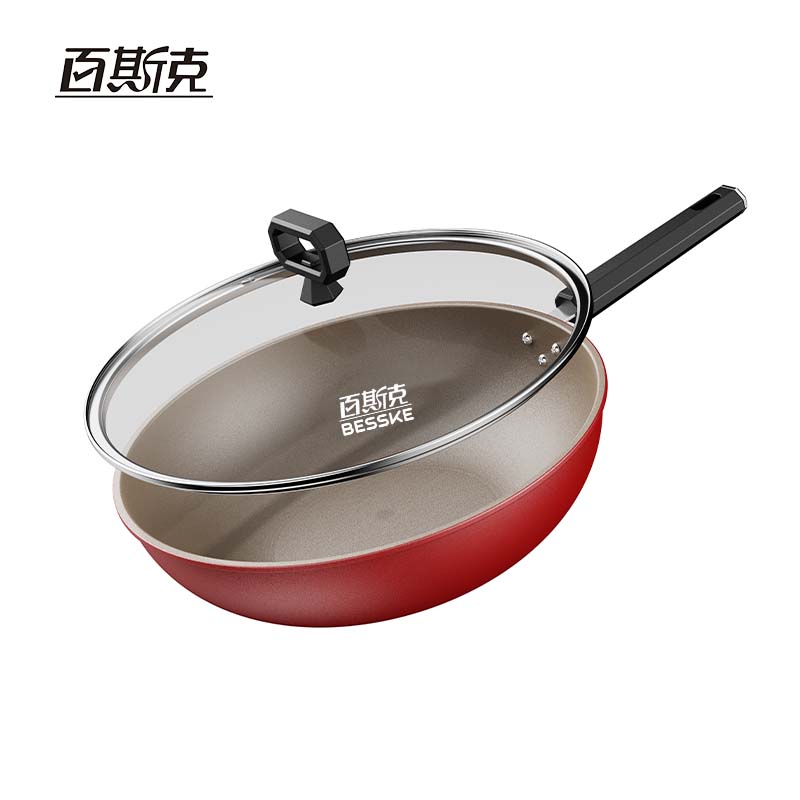 百斯克 BSK-GC250208 钛幸福不沾炒锅 32cm （单位：个）  