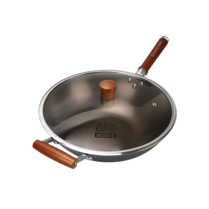 百斯克 BSK-GC250106 匠心铸铁炒锅 32cm （单位：个）  