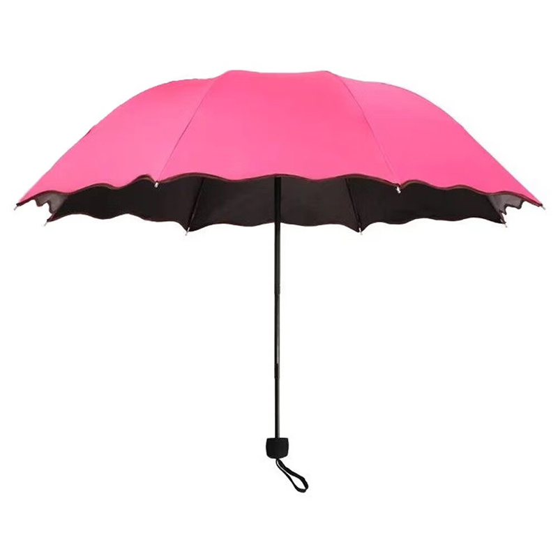 甠焓 QH-SZD230200 遇水花开黑胶遮阳晴雨伞 8骨 （单位：把）  颜色随机发货