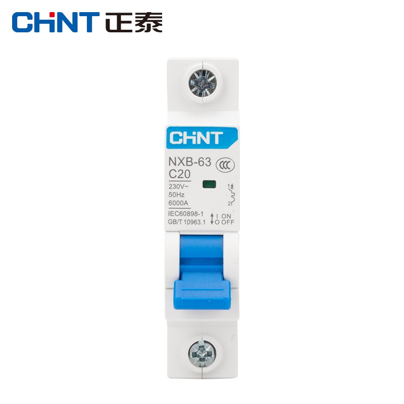 正泰（CHNT） NXB-63-1P-C20 小型断路器 1P 20A （单位：个）