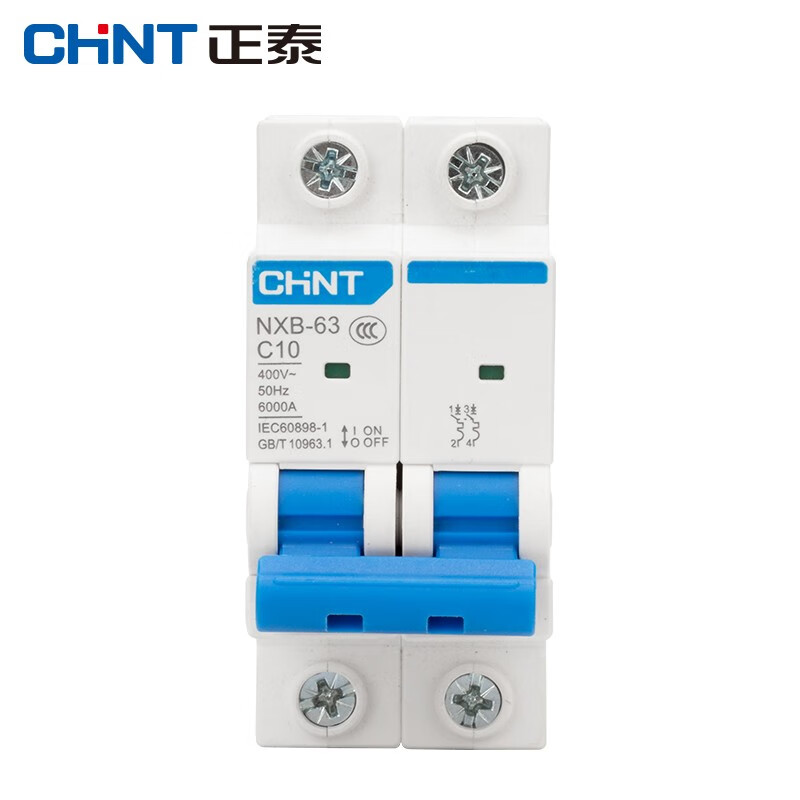 正泰（CHNT） NXB-63-2P-C10 小型断路器 2P 10A （单位：个）