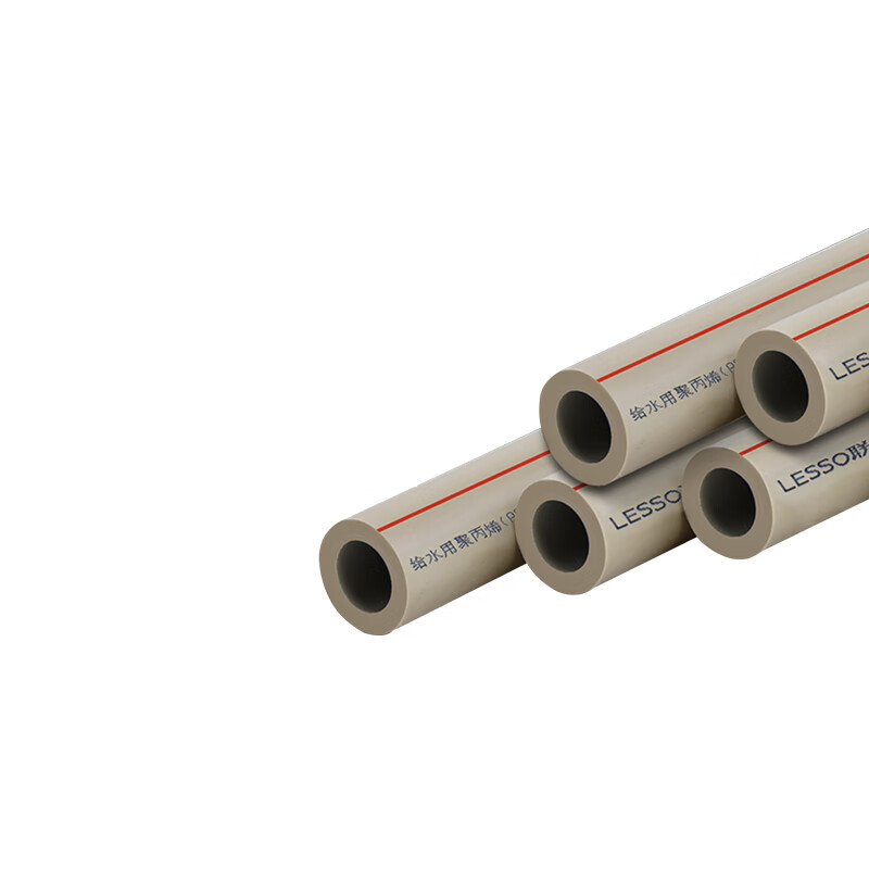 联塑（LESSO） dn20 ppr水管 热水管 4分/2.0MPa/壁厚2.8 4米/根 （单位：根） 灰色