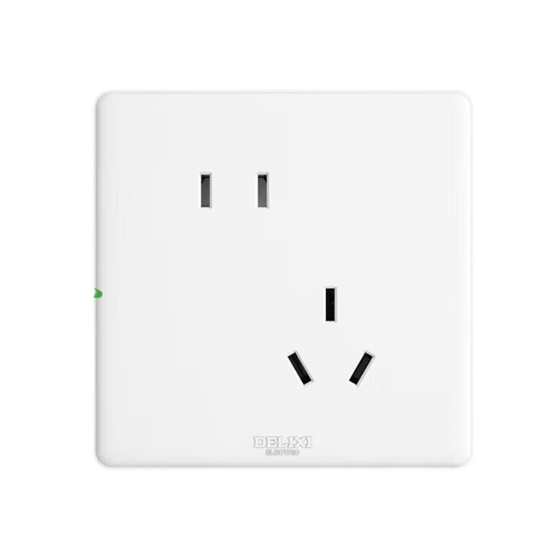 德力西（DELIXI） QSE86ZS/3 开关插座面板 10A斜五孔 （单位：个）