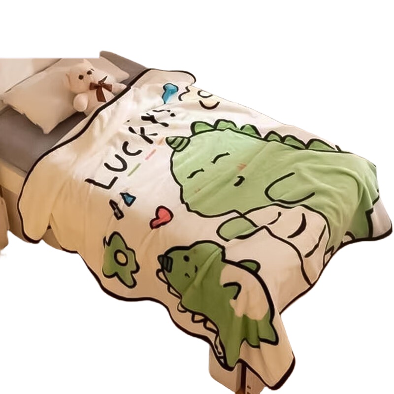 奥特佳（ORTEGA） 办公午睡 空调小毯 100*140cm/380g （单位：床）  绿色