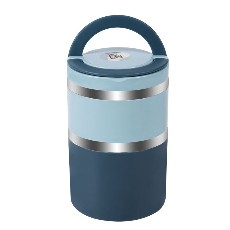 艾逸瑶选 CJ-21041 贝卡斯双层不锈钢饭盒 930ML （单位：个）  