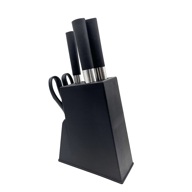 艾逸瑶选 CJ-21017 布莱梅刀具五件套 砍切刀+厨师刀+果皮+刀座+剪刀 （单位：套）  