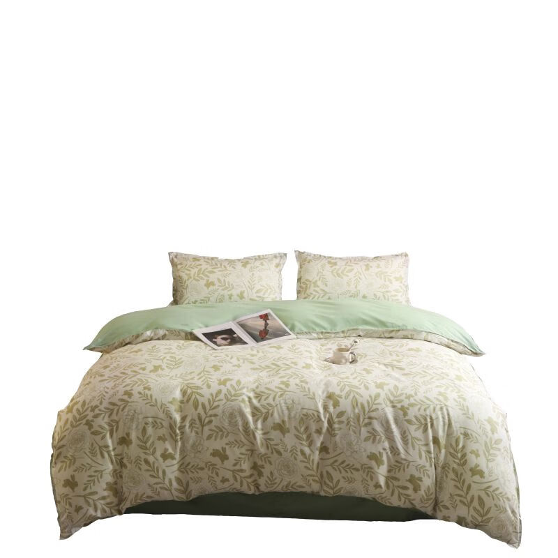 艾逸瑶选 JF-24116 圣安德列芦荟棉四件套 被套200*230cm+床单230*230cm+枕套48*74cm*2 （单位：套）  