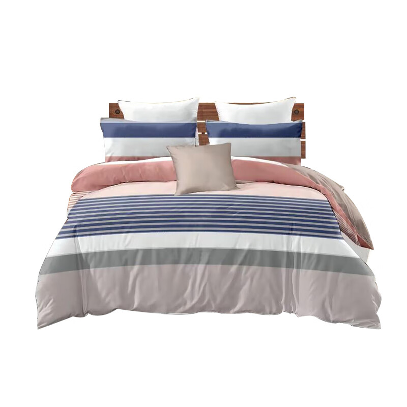 艾逸瑶选 JF-24117 伽文纳亲肤磨毛四件套 被套200*230cm+床单230*245cm+枕套48*74cm*2 （单位：套）  