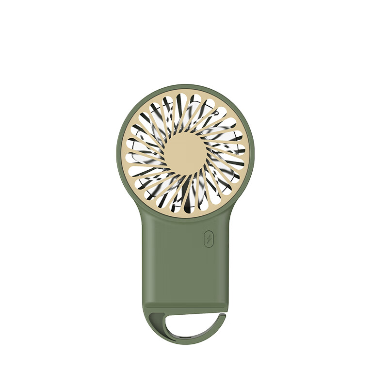 艾逸瑶选 HY-3270 沁凉挂扣手持风扇 400mAh （单位：个）  绿色