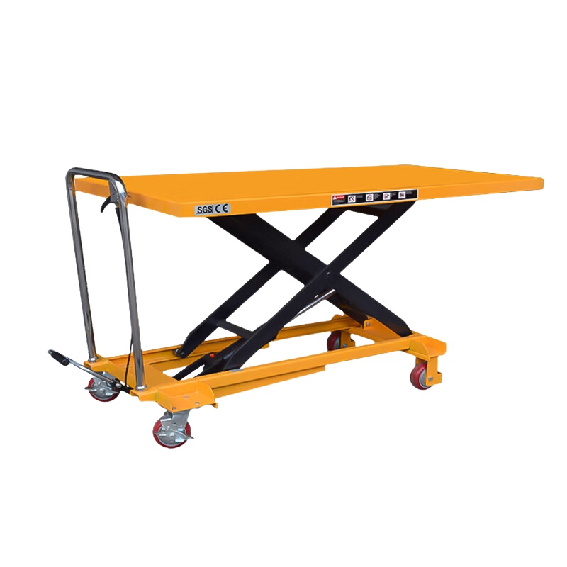 沪工 HGD500 手动液压平台车 500公斤0.9米 台面1600*800 （单位：台）  