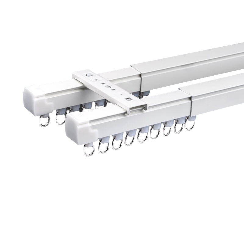 安赛瑞 5B00122 伸缩窗帘轨道 双轨顶装1.1-2.1米 （单位：个）  