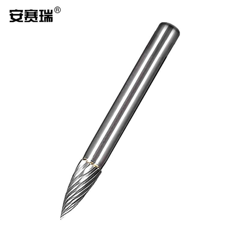 安赛瑞 4A00016 合金旋转锉刀 柄6mm刃径6mm弧形尖头 （单位：个）  
